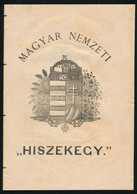 1872 Magyar Nemzeti "Hiszekegy". Pest-Bécs, Deutsch Testvérek-ny., 16 P. - Unclassified