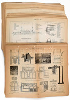 Cca 1895-1900 Kb. 120 Db Tudomány, Technika, Közlekedés, Militária, építészet Témájú Illusztráció (vashidak I., Hajók, M - Unclassified