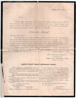 1898 Gavora József Gyászjelentése, Illetve Az általa Fenntartott "Egyházfelszerelési üzlet" További Működéséről Való Táj - Unclassified