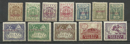 POLEN Poland 1919 Post In Der Levante Michel 1-12 ND (Neudruck-Auflage) MH/MNH Signed Korszen PZF & Jungjohann BPP - Levant (Türkei)