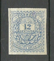 ARGENTINA Argentinien 1882 Michel 41 Imperforated Proof Essays (*) Mint No Gum - Ungebraucht