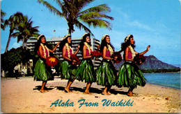 Hawaii Aloha From Waikiki With Beautiful Hula Girls - Honolulu