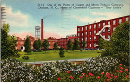 North Carolina Durham One Of The Plants Of Liggett And Myers Tobacco Company Home Of Chesterfield Cigarettes 1946 Curtei - Durham