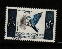 New Hebrides French, 1967  Definitive 5 Fr White Collared Kingfisher, Used - Other & Unclassified