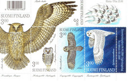 S1 : Finland OWL Bird Miniature Sheet (Mint) - Unused Stamps
