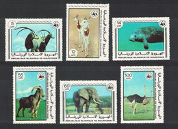 Mauritania 1978 MiNr. 738 - 739 Mauretanien Animals Mammals Birds 6v MNH ** 60.00 € - Pelícanos