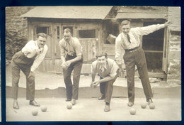 Cpa Carte Photo Joueur De Boules    LANR20 - Jeux Régionaux