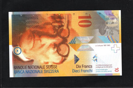 Suisse, 10 Franken/Francs/Franchi, 1994-2014 Issue National Bank - Suiza