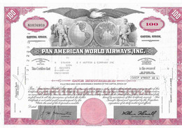 PAN AMERICAN WORLD AIRWAYS INC. USA 1973 TITOLO AZIONE BOND - Trasporti