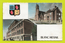 93 BLANC MESNIL Eglise St Charles Ecoles Jules Guesde Blason Citroën 2CV Simca Aronde Bromocolor Raymon Brunoy - Le Blanc-Mesnil