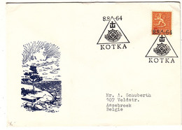 Finlande - Lettre De 1964 - Oblit Spéciale Kotka - - Storia Postale