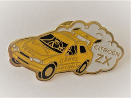 PINS AUTOMOBILE 4X4 CITROËN ZX JAUNE TOTAL, MICHELIN CAMEL  / 33NAT - Citroën