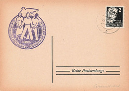 DDR Beleg Propaganda - Werbestempel, III: Weltfestspiele Berlin Grimmitschau 1951 - Covers & Documents