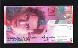 Suisse, 20 Franken/Francs/Franchi, 1994-2014 Issue National Bank - Suiza