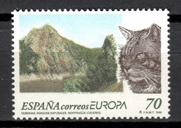 Spain 1999 España / Europa CEPT National Parks Lynx MNH Parques Nacionales Lince Luchs / Hp66  4-13 - 1999