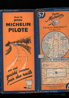 Carte Michelin   N°57 Verdun-Wissenbourg    (révisée 1939) (M5010) - Cartes Routières