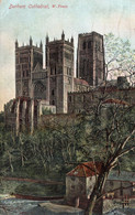 DURHAM - DURHAM CATHEDRAL - W. FRONT. - CARTOLINA FP SPEDITA NEL 1922 - Durham City