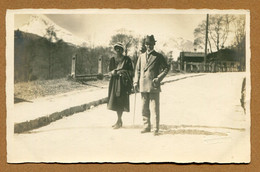 " PRINCESSE ANTONIA DU LUXEMBOURG & KRONPRINZ RUPPRECHT DE BAVIERE "  Carte Photo (1921) - Famiglia Reale
