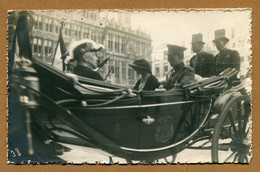 " GRANDE-DUCHESSE CHARLOTTE Et Le ROI ALBERT De BELGIQUE "  Carte Photo (1922) - Grand-Ducal Family