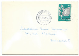 COVER ENVELOPPE /  1969  LUXEMBOURG BELAIR POUR BRUXELLES BELGIQUE - Briefe U. Dokumente