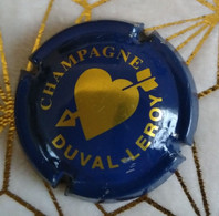 PLAQUE DE MUSELET DE CHAMPAGNE " DUVAL LEROY N°28a - COEUR OR " - Duval-Leroy