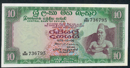 SRI LANKA P74Ab 10 RUPEES 1975 #M/280   UNC. - Sri Lanka
