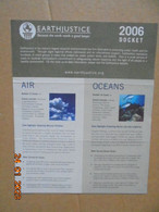 Earthjustice - Because The Earth Needs A Good Lawyer - 2006 Docket - Natuur