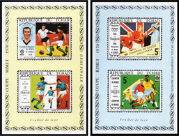 CHAD TCHAD 1970 - 2 Sheets - MNH - Mexico Soccer World Cup 70 - Football - Mexiko Fußball Mundial Mondiali Di Calcio - 1970 – Mexico