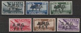 240 Trieste A  Posta Aerea 1948 - Democratica N. 1/6. Cat. € 260,00. SPL - Luchtpost