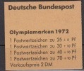 Bund 1972 MiNr MH 17  ** Postfrisch Ungeöffnet Olympische Sommerspiele München  ( D 5627 ) - 1971-2000