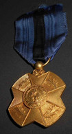 Médaille Or Chevalier Ordre De Leopold II Unilingue (1908 à 1951) Pour Service Au Congo Belge Ou Au Roi - Bélgica