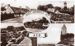 AYRSHIRE - JUST ARRIVED AT AYR - VIEWS - CARTOLINA FP SPEDITA NEL 1948 - Ayrshire