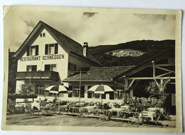 BUCHS Restaurant Schneggen Vorderansicht Mit Terasse Photo K. Buchmann Buchs - Buchs