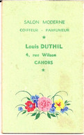 1K1 --- Carte Parfumée Bouquet Chéramy Calendrier 1949 Louis Duthil, 46 Cahors - Anciennes (jusque 1960)