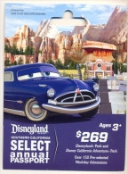 Disneyland Resort,  Anaheim, CA., U.S.A.  Admission Ticket  Card On Its Backer # Dt-169a - Disney Passports