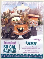 Disneyland Resort,  Anaheim, CA., U.S.A.  Admission Ticket  Card On Its Backer # Dt-171a - Passaporti  Disney