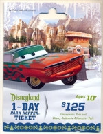 Disneyland Resort,  Anaheim, CA., U.S.A.  Admission Ticket  Card On Its Backer # Dt-176a - Disney Passports