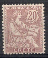 CRETE Timbre Poste N°8* Neuf Charnière TB Cote : 6€25 - Ungebraucht