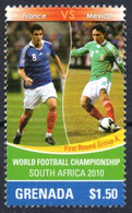 GRENADA - 1v - MNH - France Vs Mexico - FIFA Football World Cup - South Africa 2010 - Fußball Voetbal Futebol - 2010 – Sud Africa