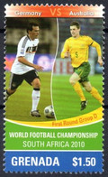 GRENADA - 1v - MNH - Germany Vs Australia - FIFA Football World Cup - South Africa 2010 - Fußball Voetbal Futebol - 2010 – Zuid-Afrika