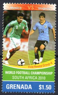 GRENADA - 1v - MNH - Mexico Vs Uruguay - FIFA Football World Cup - South Africa 2010 - Fußball Futebol - 2010 – África Del Sur