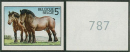 Non Dentelé (1976) - N°1810 Cheval De Trait Ardennais - Andere & Zonder Classificatie