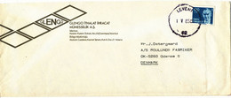 Turkey Cover Sent To Denmark Single Franked - Storia Postale