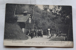 Cpa 1932, Souterrains De Naours, Départ Pour La Visite Des Souterrains, Somme 80 - Naours