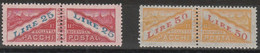 454 San Marino -  Pacchi Postali  1928 - Pacchi Postali Valori Complementari N. 31/32. Cat. € 180,00. MNH - Paketmarken