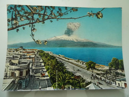 Cartolina Viaggiata "REGGIO CALABRIA Lungomare Con Veduta Dell'Etna" 1962 - Reggio Calabria