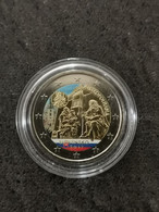 2 EURO SLOVAQUIE 2017 UNIVERSITAS ISTROPOLITANA COLORISEE AVEC PLACAGE OR SOUS CAPSULE / EUROS - Slovakia