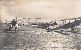 Dübendorf Aviatik  Flugplatz Doppeldecker - Dorf