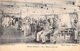 CPA - MILITARIAT - Marine Militaire - 40 - Marins Aux Sac - Clavel éditeur Toulon - Regimenten