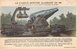 CPA - MILITARIAT - LE FAMEUX MORTIER ALLEMAND DE 420 - Ausrüstung